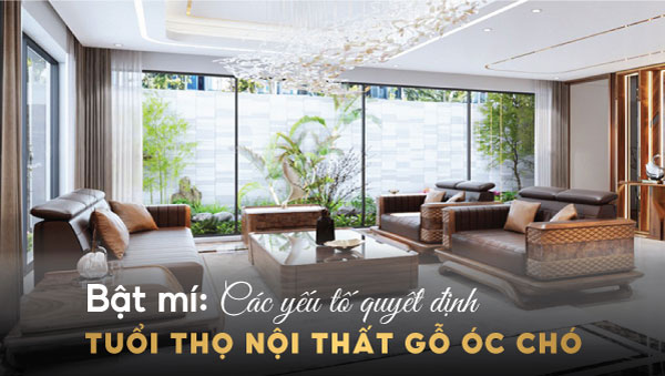 các yếu tố quyết định tuổi thọ nội thất gỗ óc chó