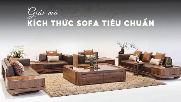 kích thước sofa tiêu chuẩn