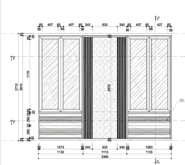 kích thước tủ rượu cho biệt thự