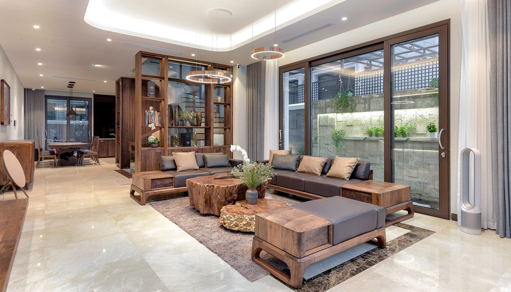 tủ trang tr&iacute; gỗ &oacute;c ch&oacute; ph&ograve;ng kh&aacute;ch