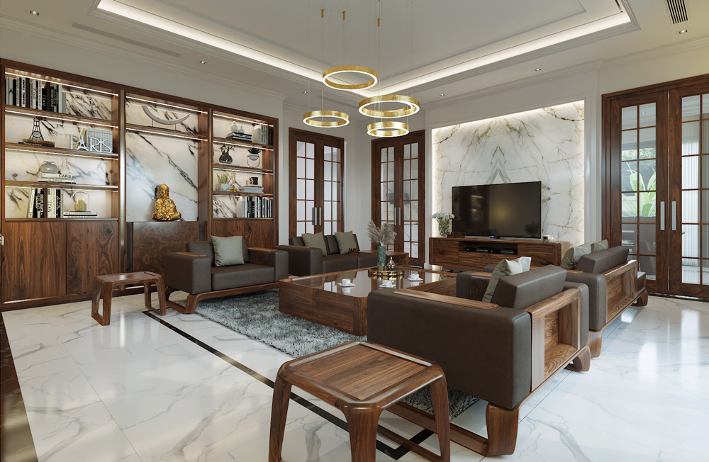 tủ trang tr&iacute; gỗ &oacute;c ch&oacute;