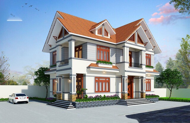 nhà phố mái ngói