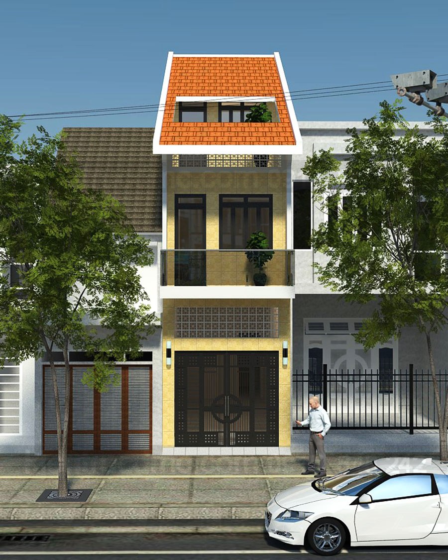 nhà phố mái ngói