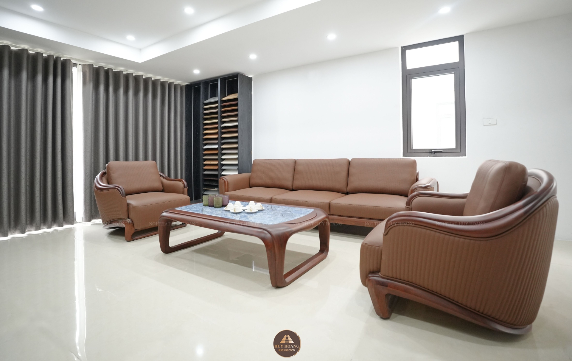 Sofa gỗ óc chó Avalon 44
