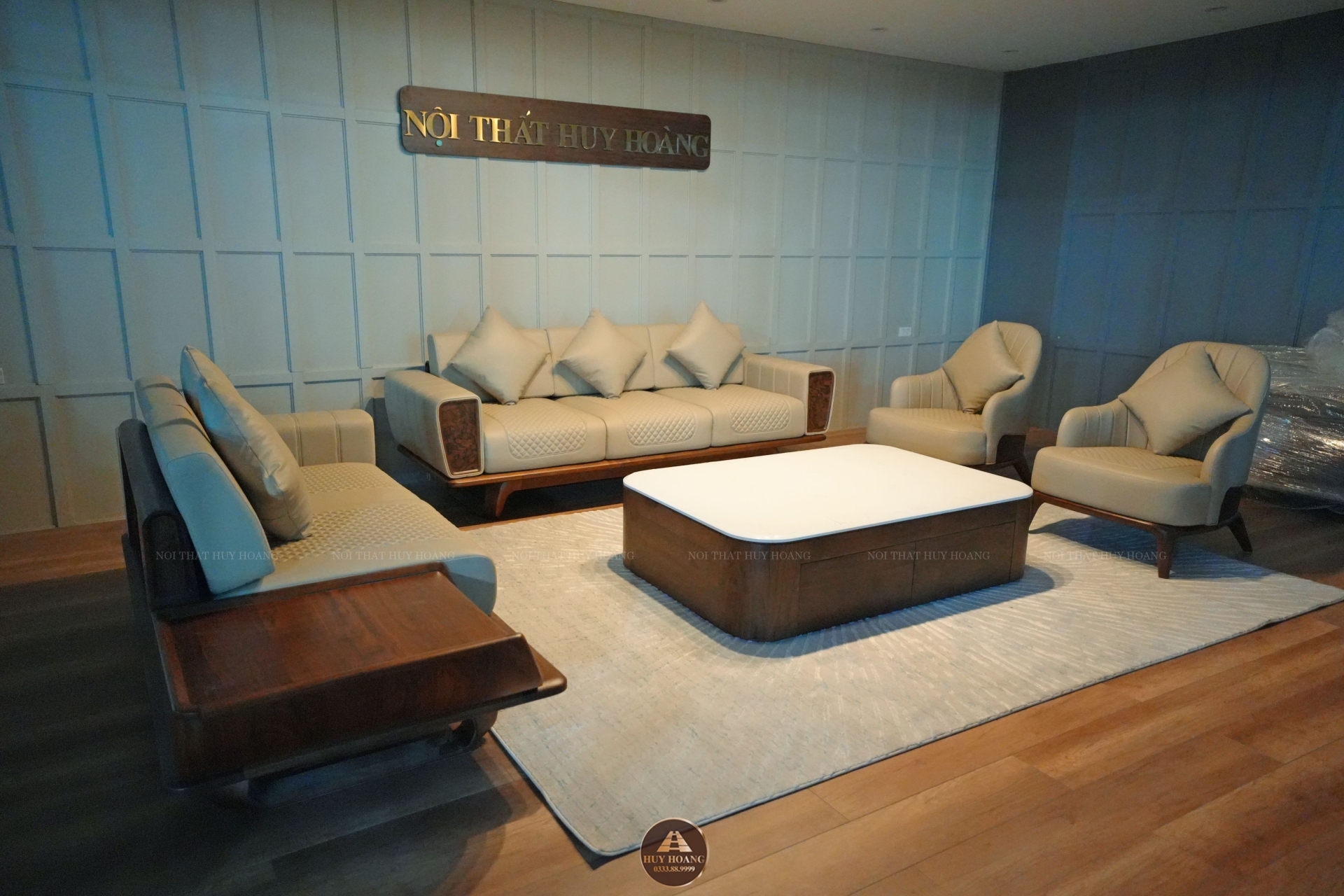 Sofa gỗ óc chó Avalon 45