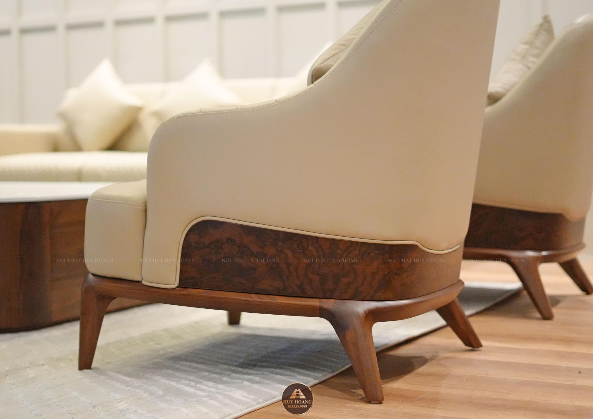 Sofa gỗ óc chó Avalon 45