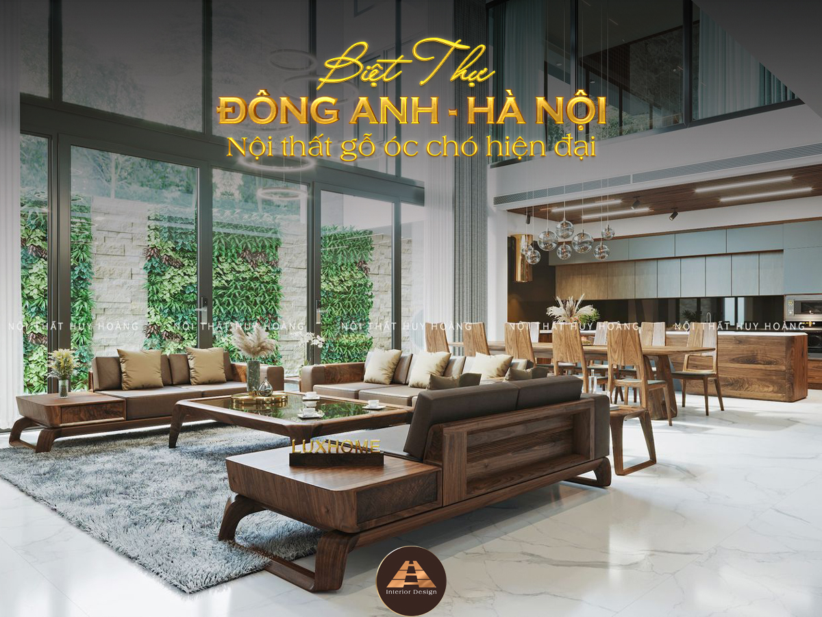 Thiết kế nội thất biệt thự hiện đại tại Đông Anh