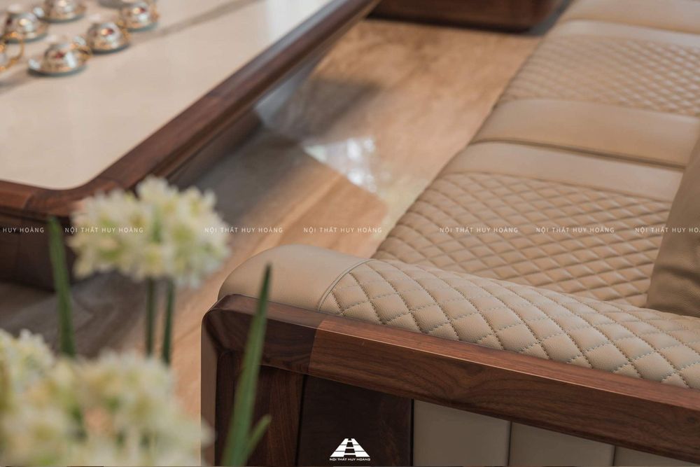 Thiết kế nội thất gỗ óc chó biệt thự Nguyệt Quế Vinhomes Riverside The Harmony