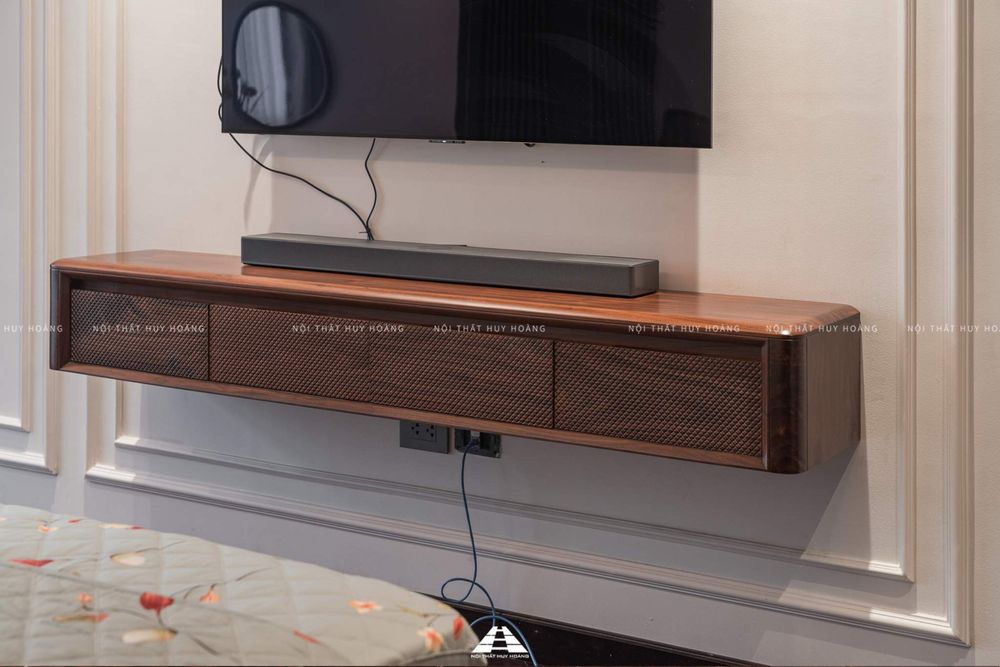 Thiết kế nội thất gỗ óc chó biệt thự Nguyệt Quế Vinhomes Riverside The Harmony