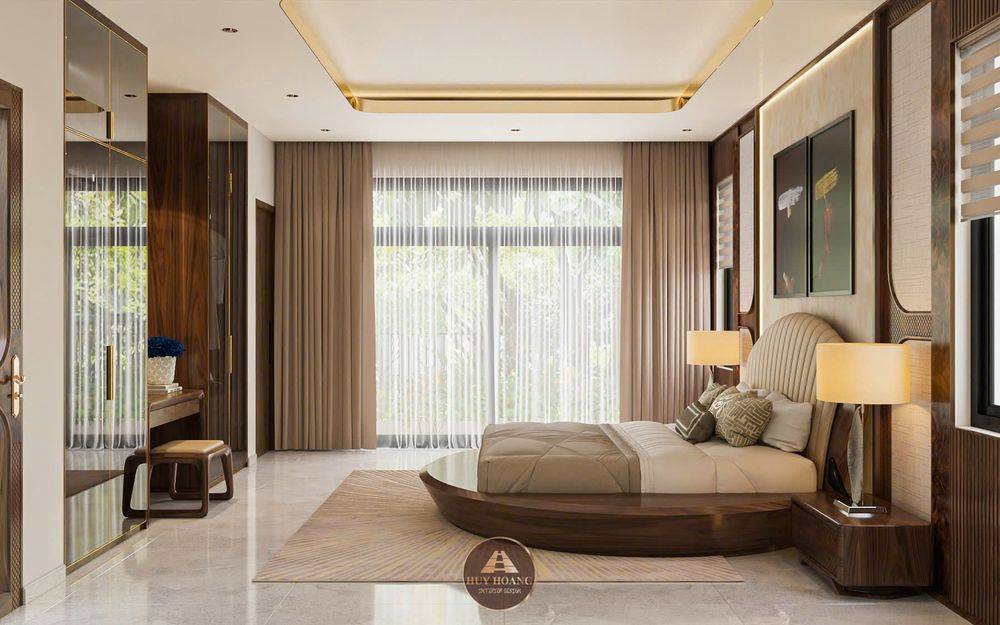 THIẾT KẾ NỘI THẤT GỖ ÓC CHÓ BIỆT THỰ QUẢNG BÌNH