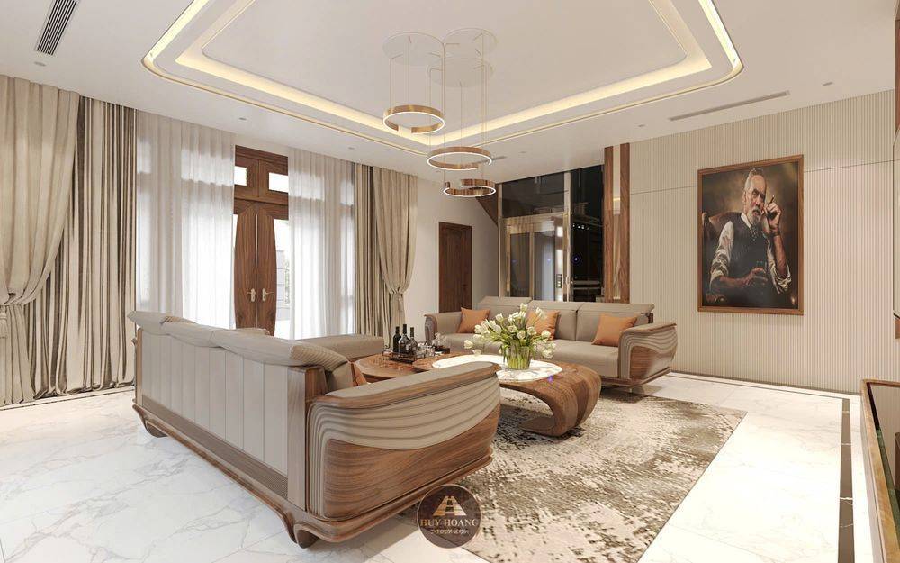 THIẾT KẾ NỘI THẤT GỖ ÓC CHÓ BIỆT THỰ QUẢNG BÌNH
