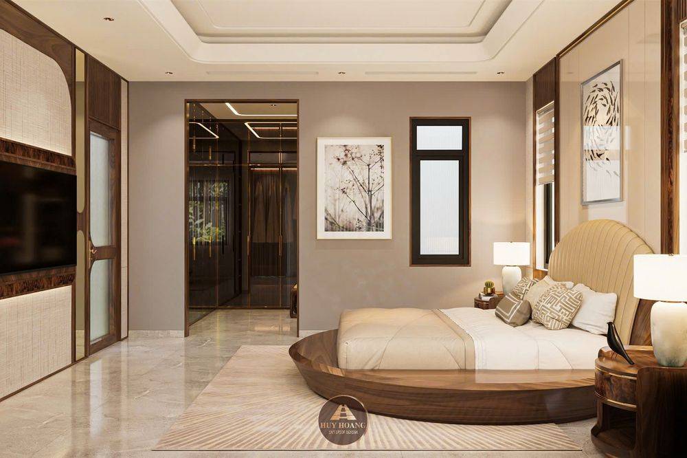 THIẾT KẾ NỘI THẤT GỖ ÓC CHÓ BIỆT THỰ QUẢNG BÌNH