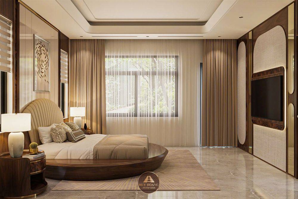 THIẾT KẾ NỘI THẤT GỖ ÓC CHÓ BIỆT THỰ QUẢNG BÌNH