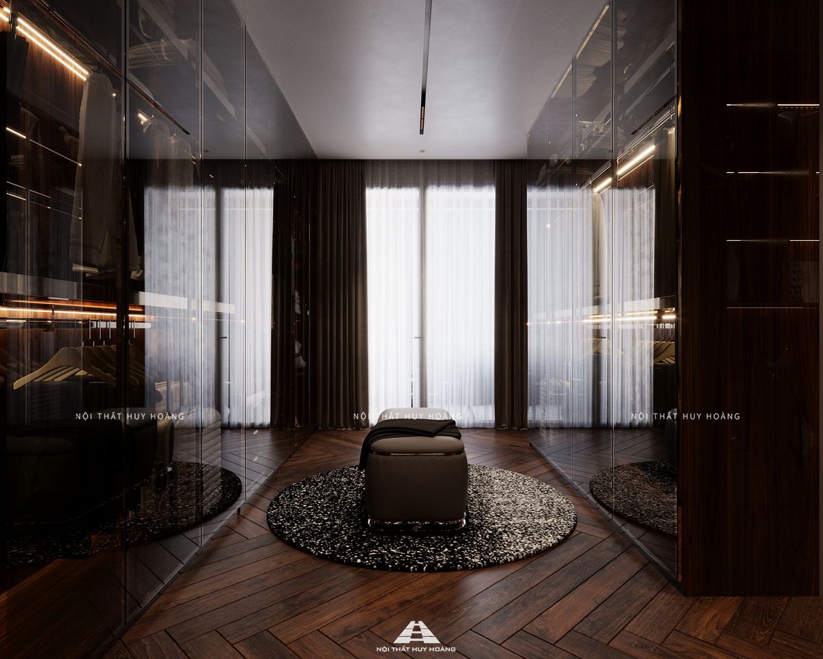 Thiết kế nội thất gỗ óc chó biệt thự Sala, Quận 2, TP Hồ Chí Minh
