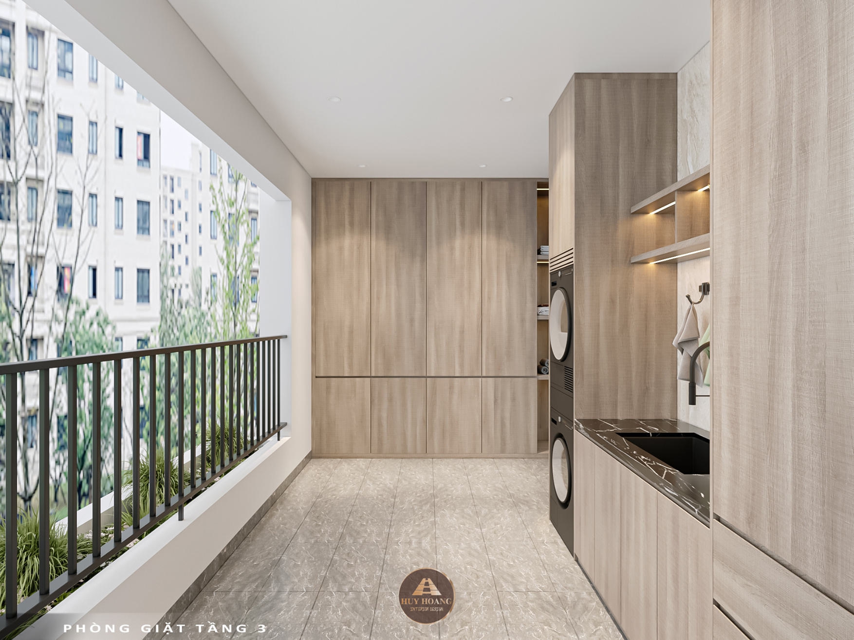 Thiết kế và thi công nội thất gỗ óc chó biệt thự Thanh Hóa