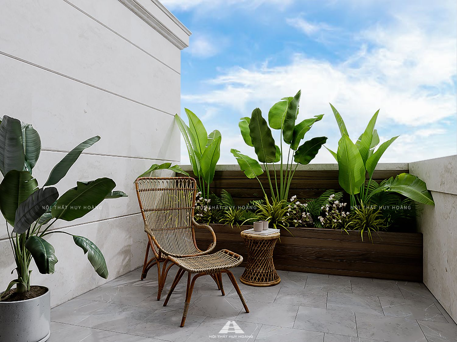 Thiết kế nội thất nhà phố phong cách indochine tại Gia Lâm, Hà Nội