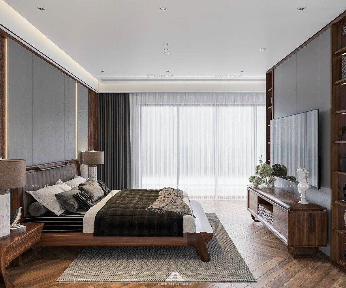 Thiết kế nội thất biệt thự song lập đẹp, ấn tượng tại Nam Từ Liêm