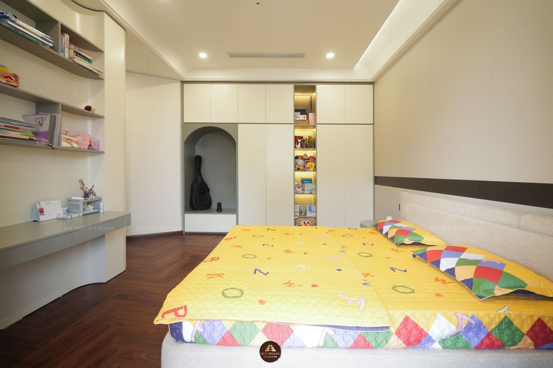 THIẾT KẾ NỘI THẤT GỖ ÓC CHÓ VILLA MỸ ĐÌNH