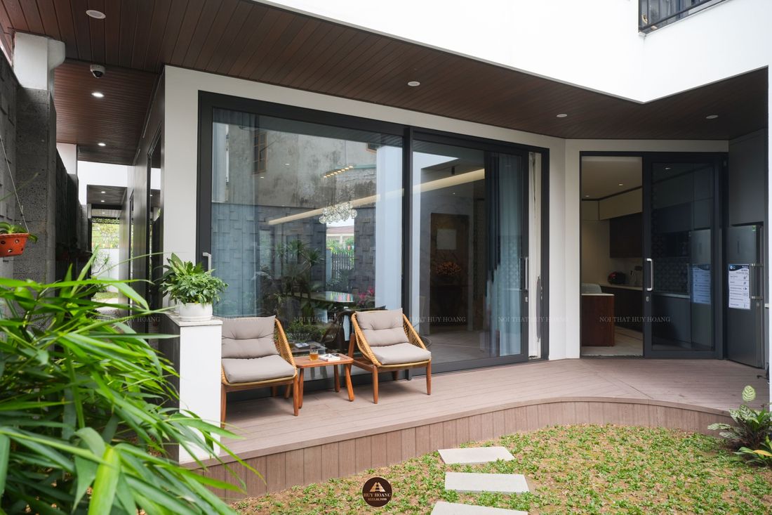 THIẾT KẾ NỘI THẤT GỖ ÓC CHÓ VILLA MỸ ĐÌNH