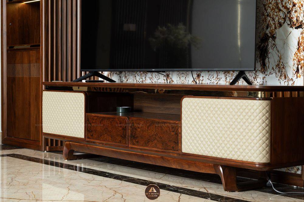 THIẾT KẾ NỘI THẤT GỖ ÓC CHÓ VILLA ĐÔNG ANH