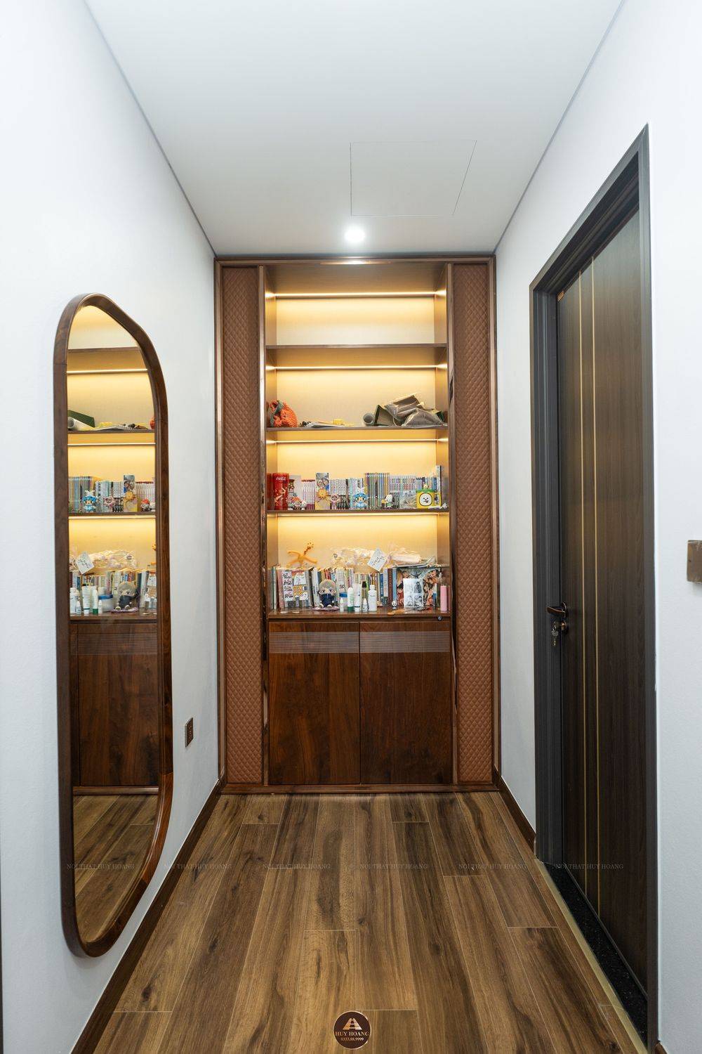 THIẾT KẾ NỘI THẤT GỖ ÓC CHÓ VILLA ĐÔNG ANH