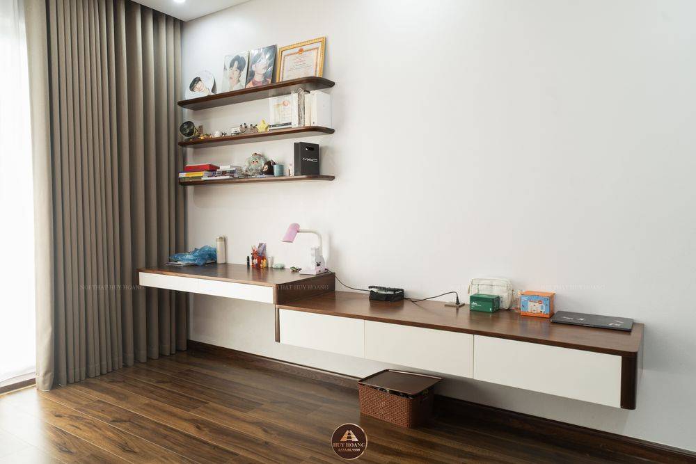 THIẾT KẾ NỘI THẤT GỖ ÓC CHÓ VILLA ĐÔNG ANH