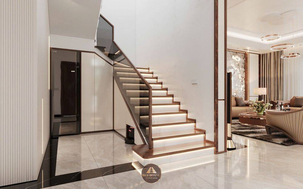 Dự án thiết kế và thi công nội thất gỗ óc chó villa Hải Phòng
