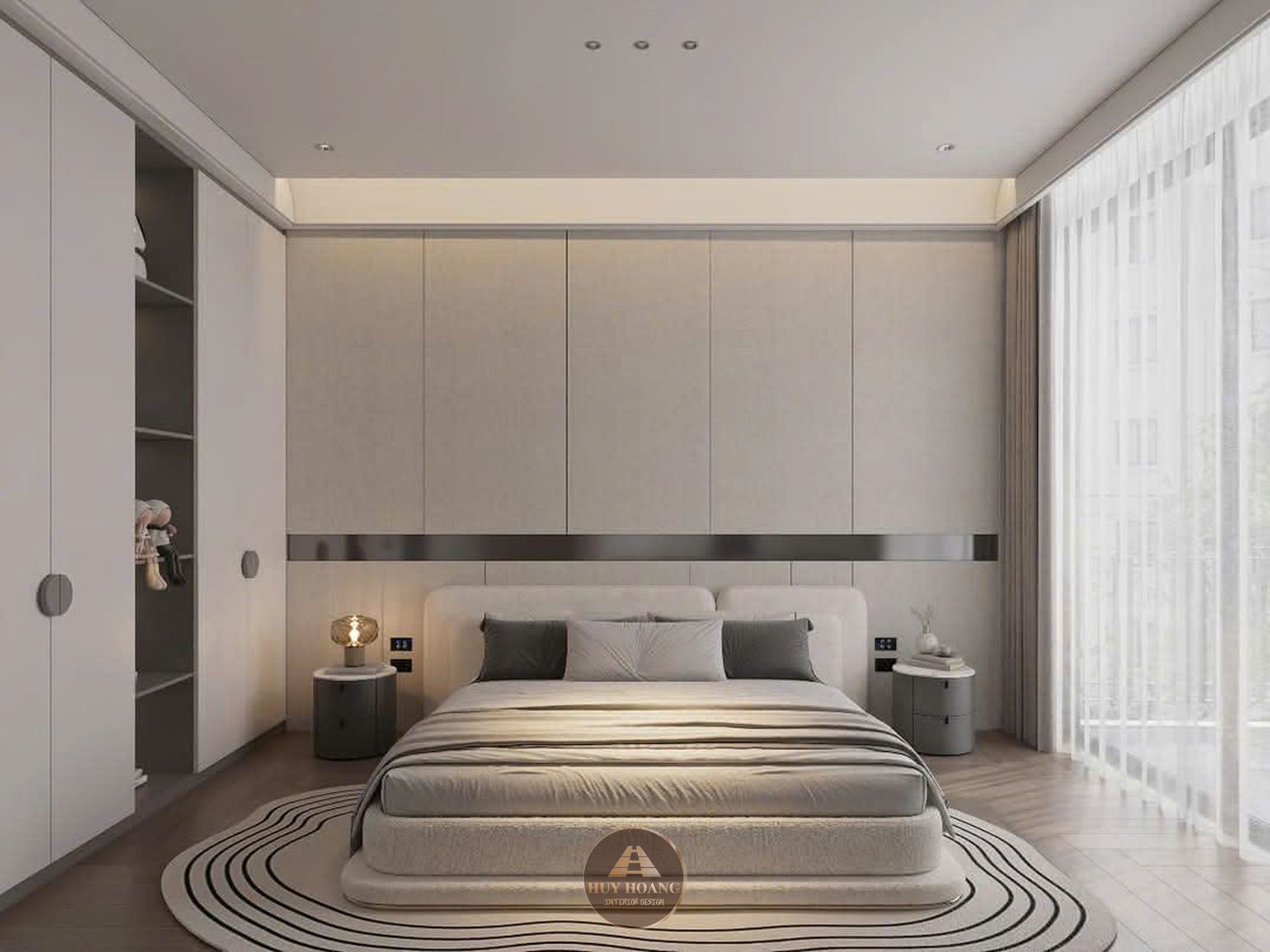 THIẾT KẾ NỘI THẤT GỖ ÓC CHÓ VILLA MIÊU NHA
