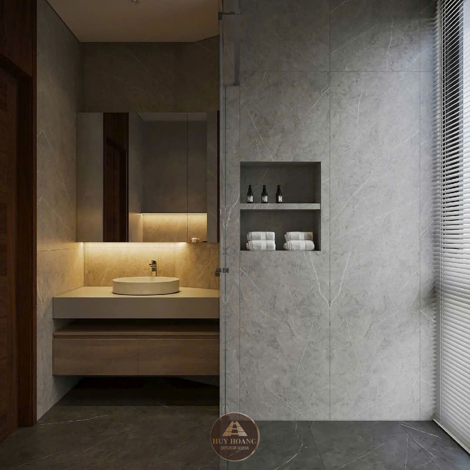 THIẾT KẾ NỘI THẤT GỖ ÓC CHÓ VILLA MIÊU NHA