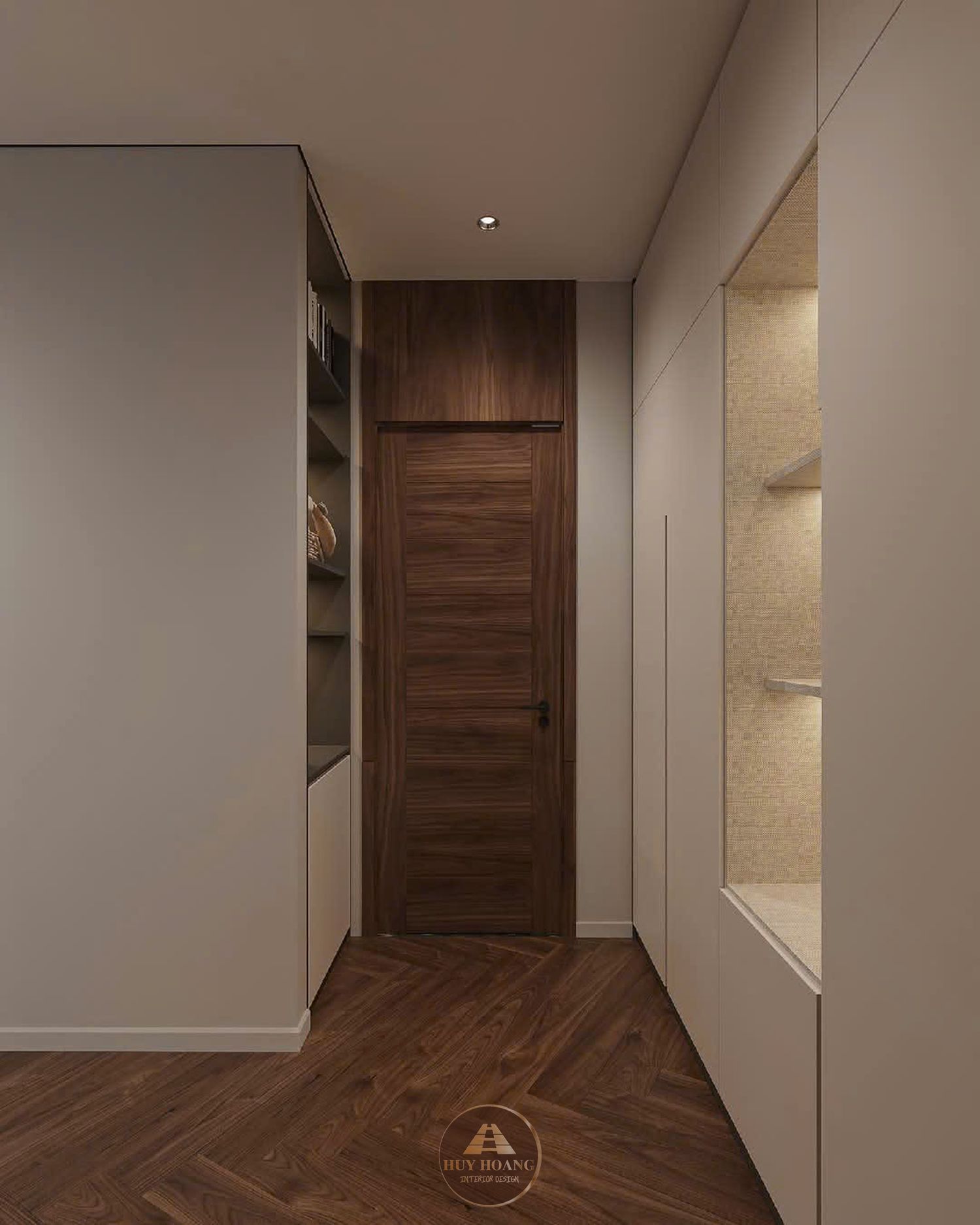 THIẾT KẾ NỘI THẤT GỖ ÓC CHÓ VILLA MIÊU NHA