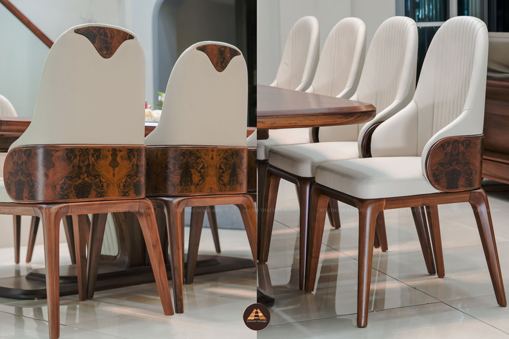 Mẫu ghế ăn gỗ óc chó