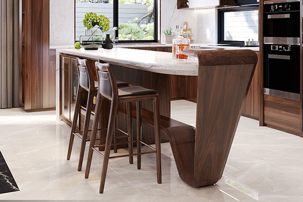 Giới thiệu về ghế quầy bar gỗ óc chó