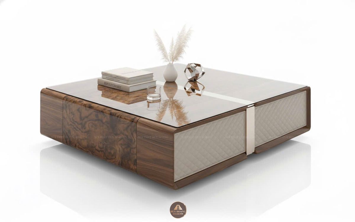 Bàn trà gỗ óc chó mẫu 20