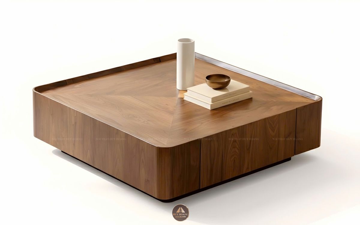 Bàn trà gỗ óc chó mẫu 22