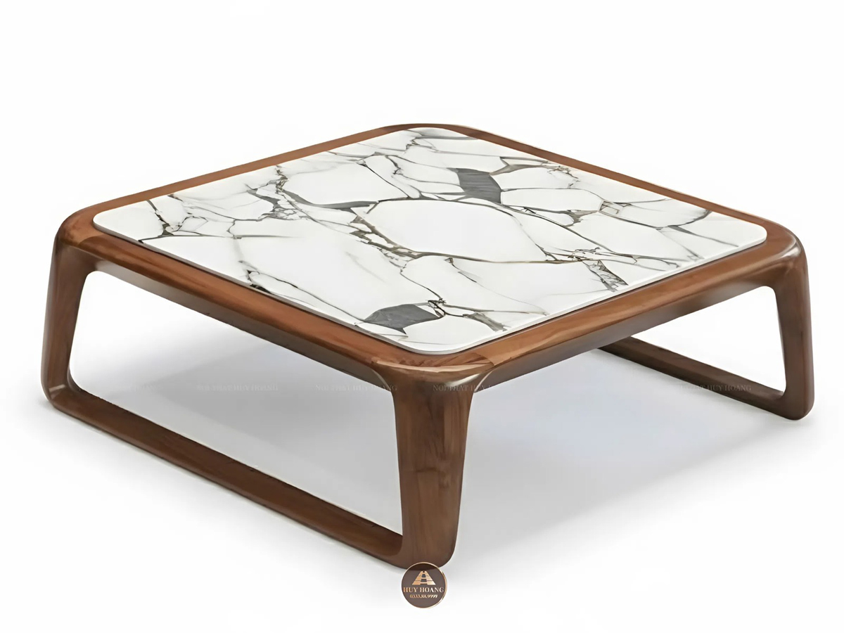 Bàn trà gỗ óc chó mẫu 24