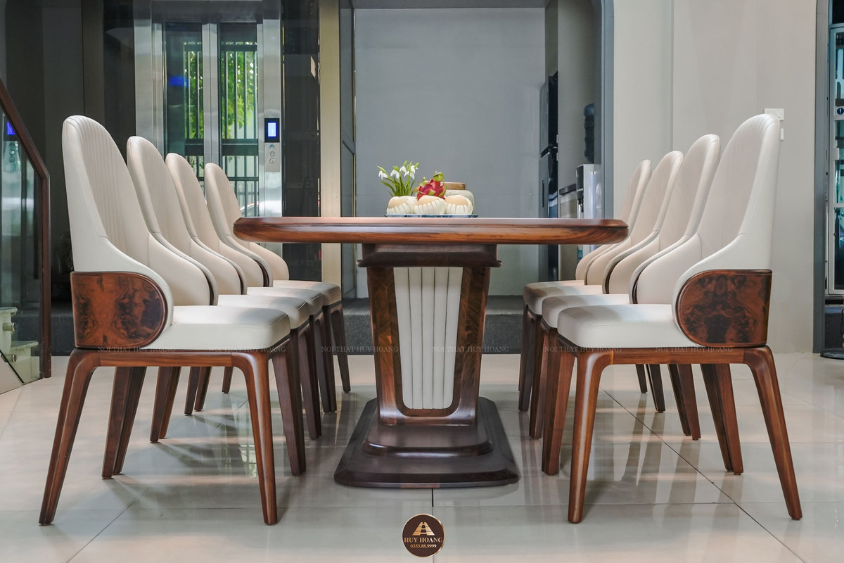 ghế ăn gỗ óc chó có nu đẹp