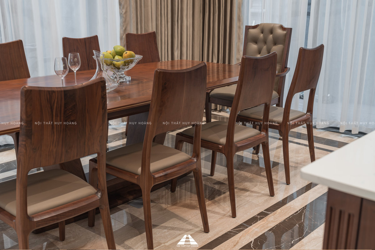 ghế ăn gỗ óc chó xu hướng mới nhất