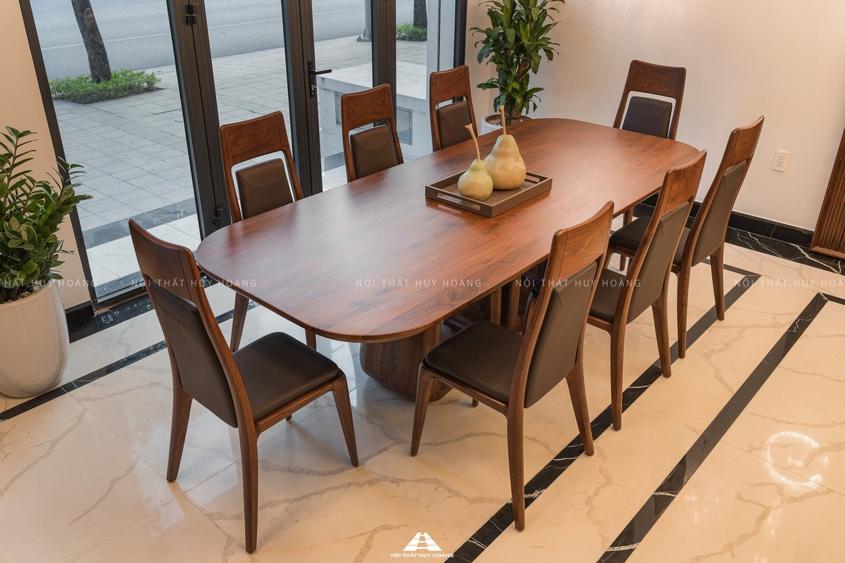 ghế ăn gỗ óc chó hiện đại