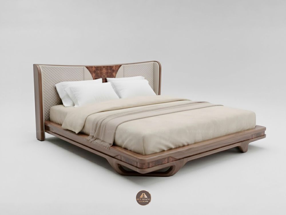 Giường ngủ gỗ óc chó Romance 19