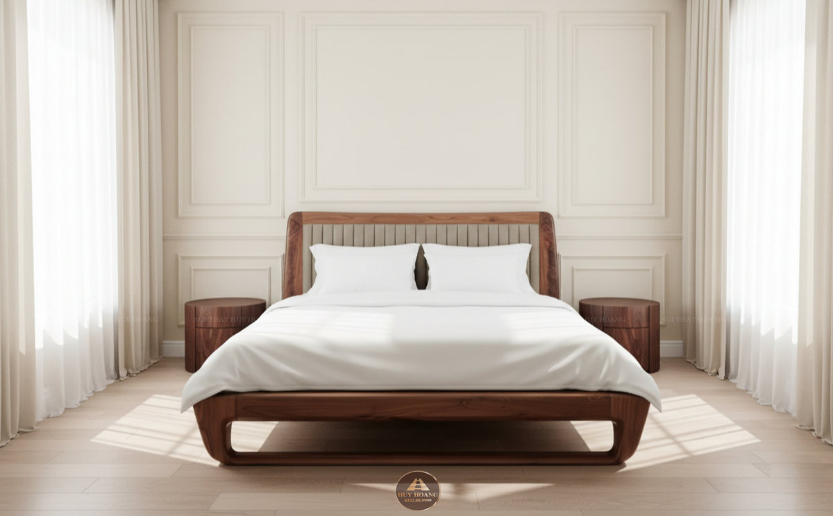 Giường ngủ gỗ óc chó Romance 33