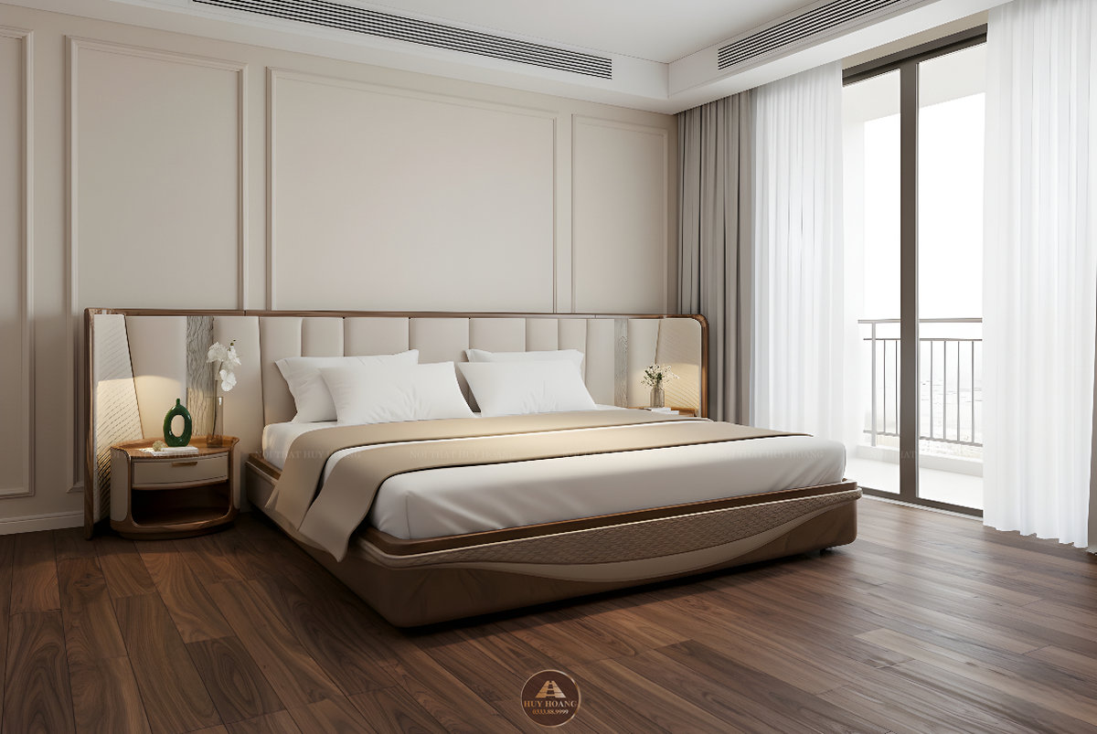 Giường ngủ gỗ óc chó Romance 10