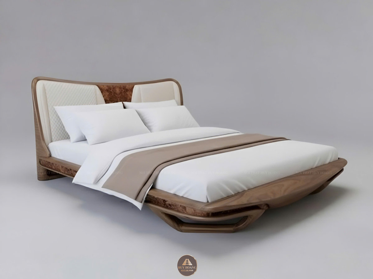 Giường ngủ gỗ óc chó Romance 11