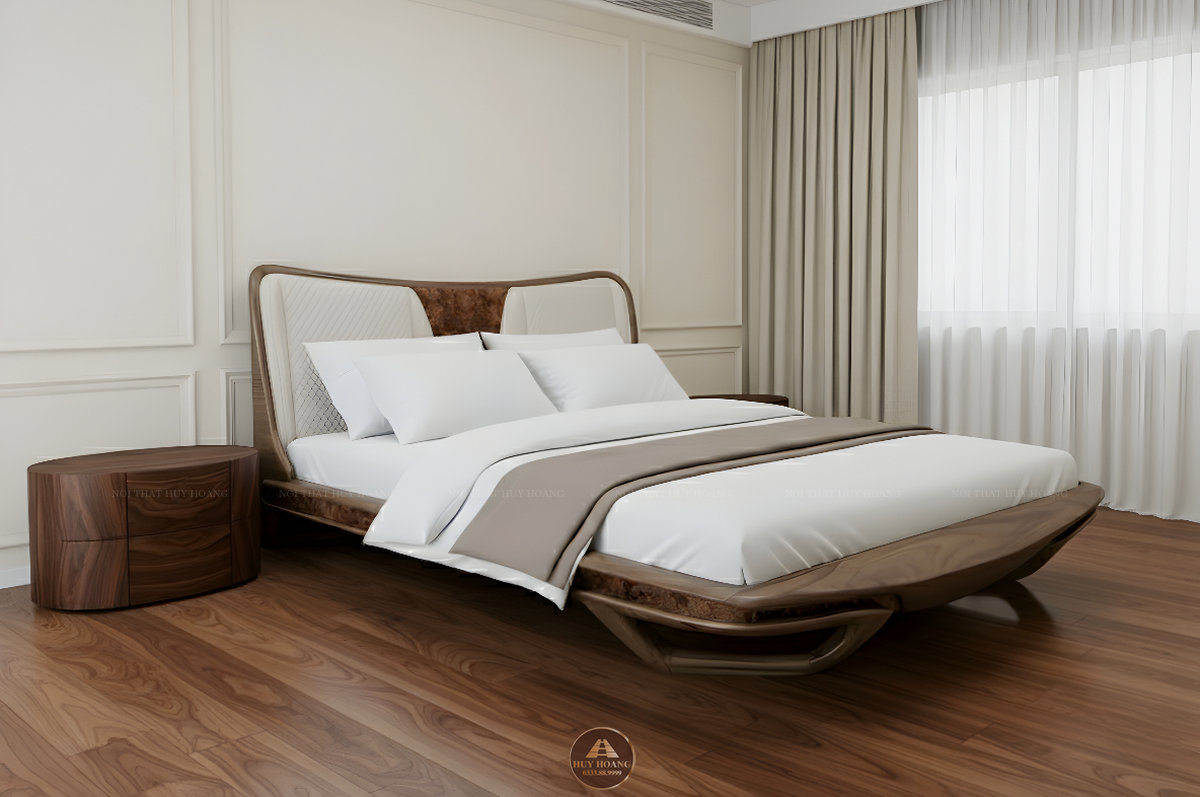 Giường ngủ gỗ óc chó Romance 11