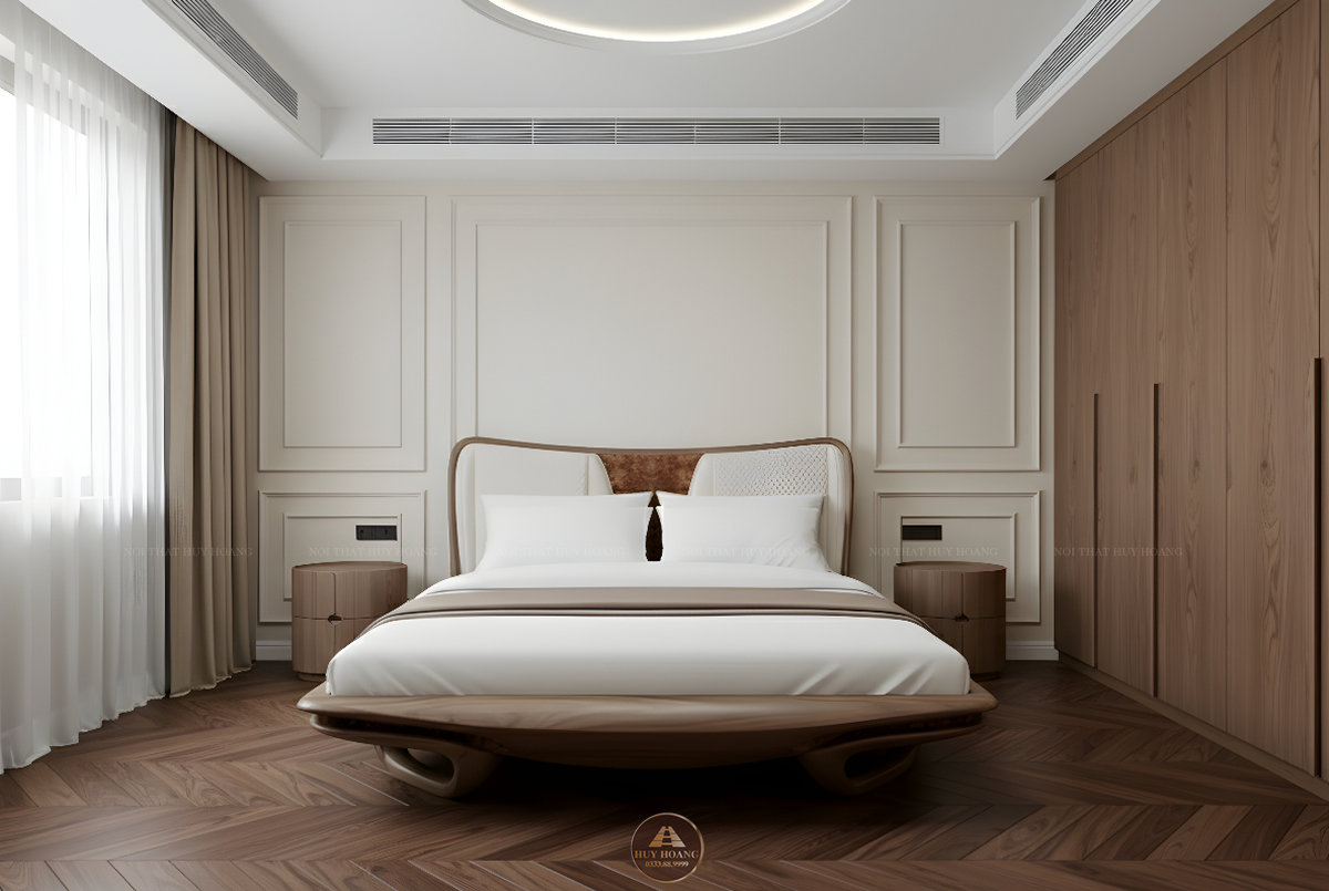 Giường ngủ gỗ óc chó Romance 11