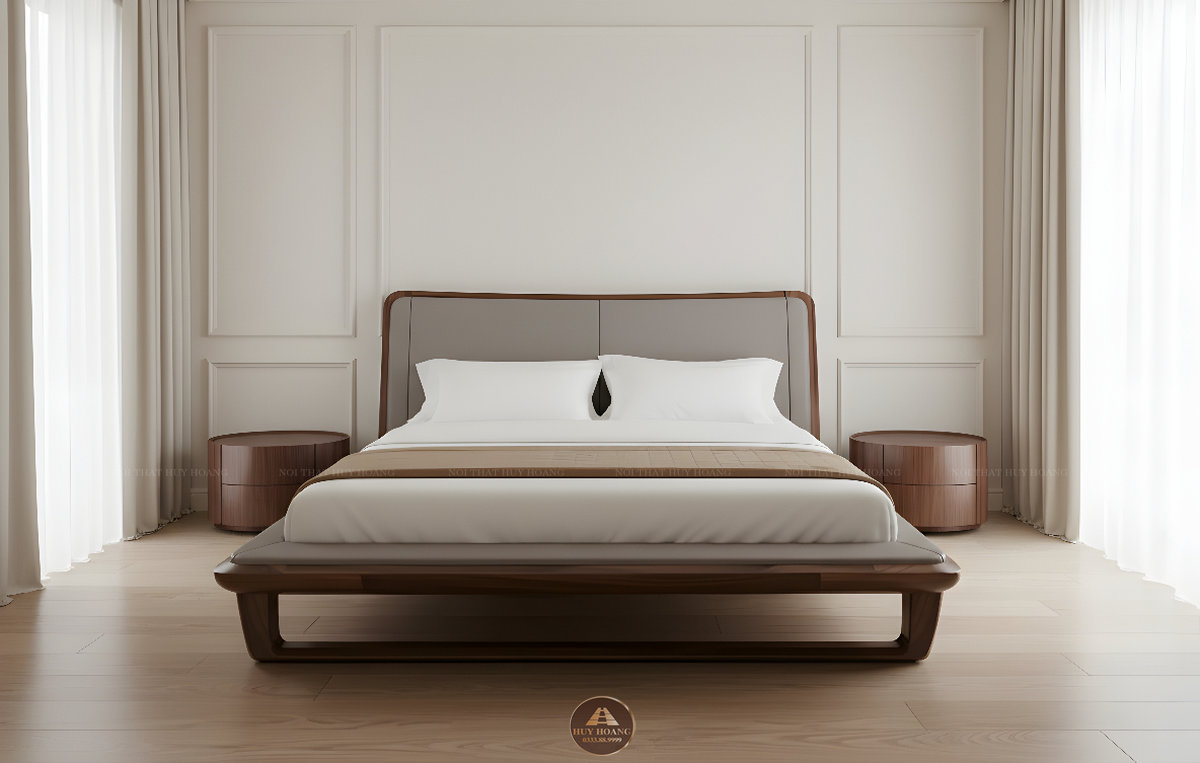 Giường ngủ gỗ óc chó Romance 22