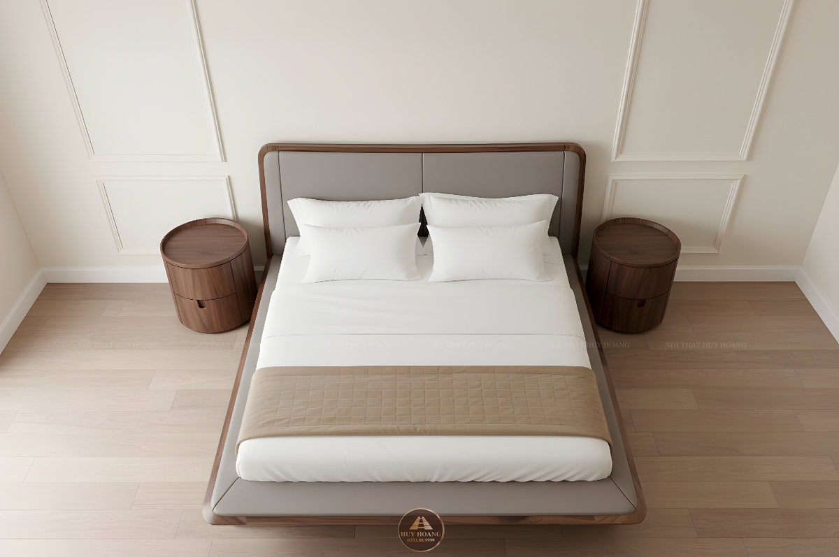 Giường ngủ gỗ óc chó Romance 22