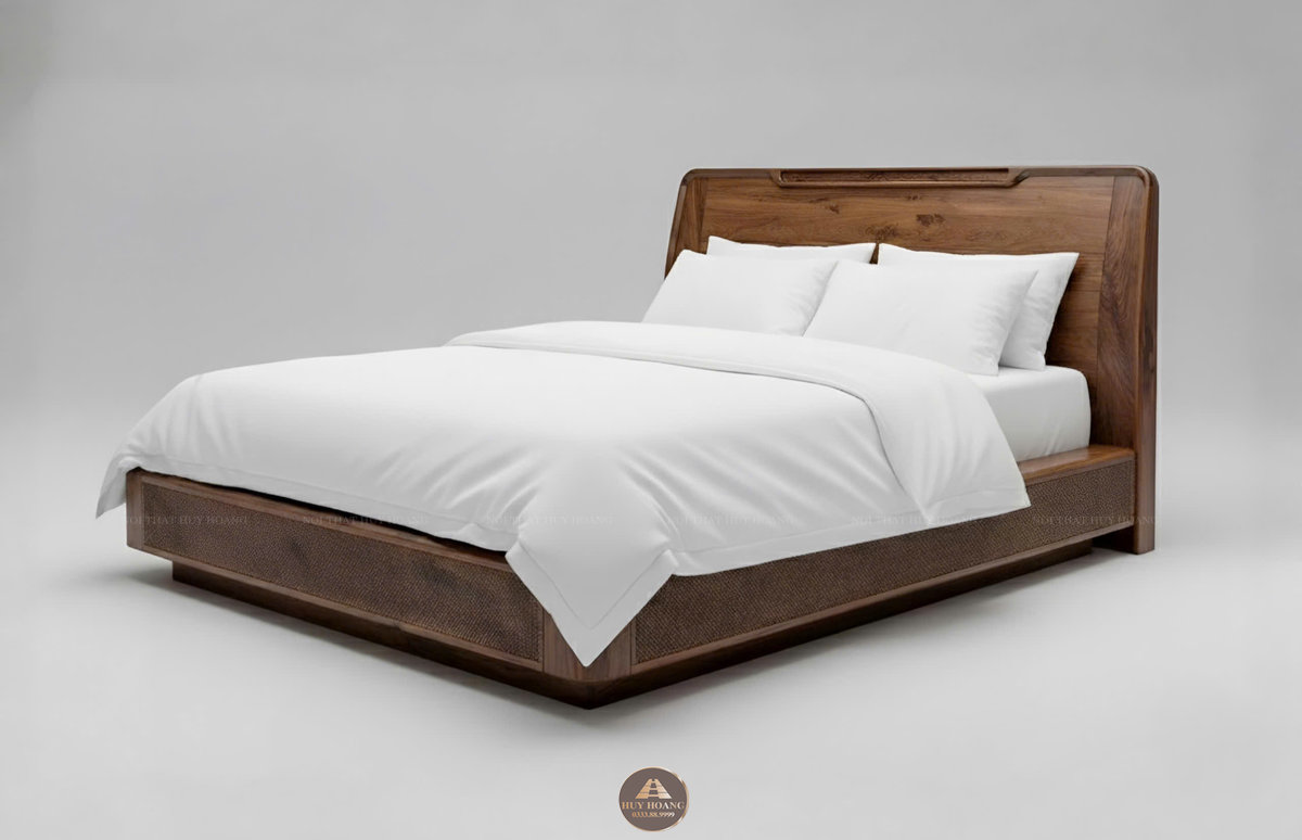 Giường ngủ gỗ óc chó Romance 5