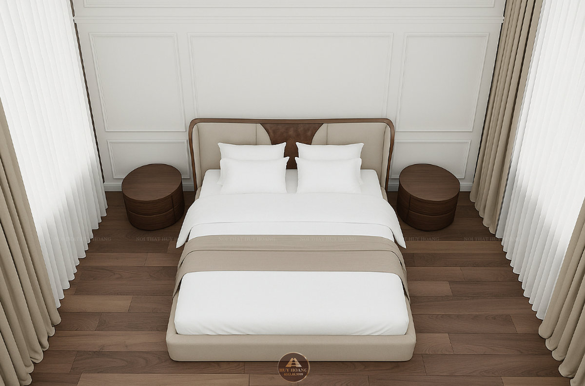 Giường ngủ gỗ óc chó Romance 6