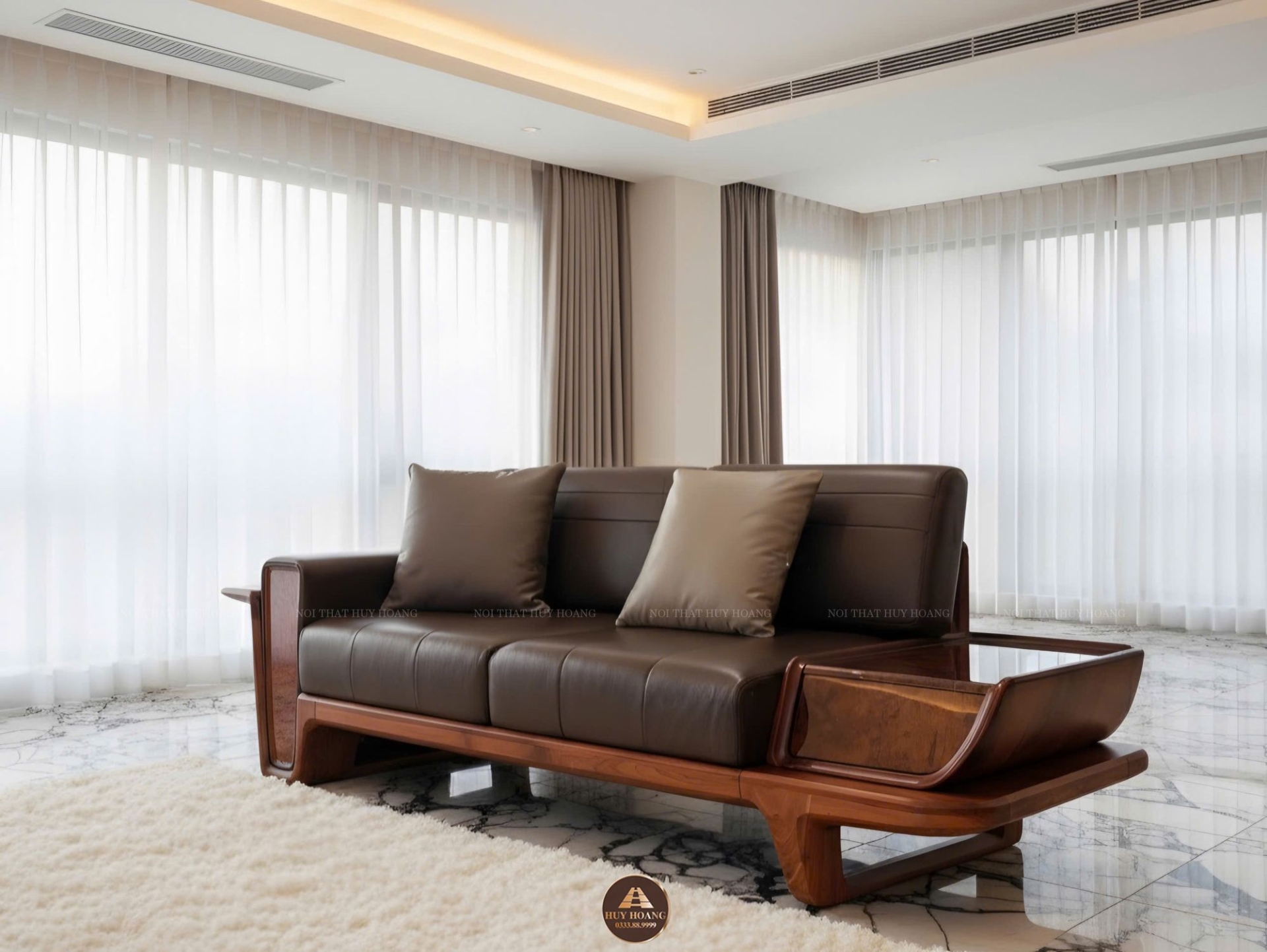 Sofa gỗ óc chó Avalon 27