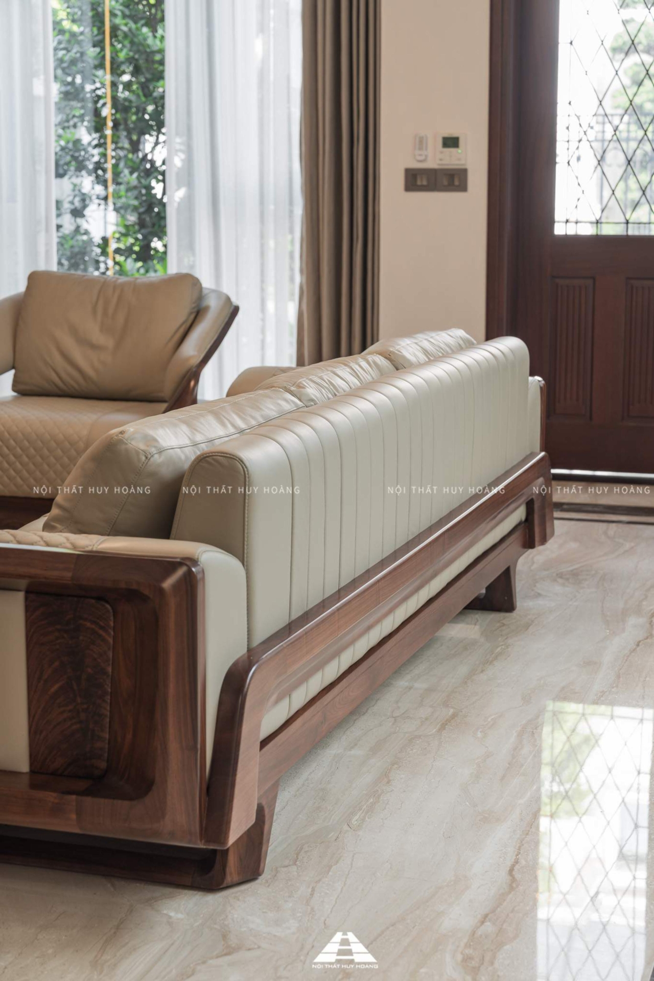 Sofa gỗ óc chó Avalon 28 kiểu dáng hiện đại